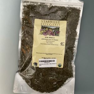 Organic Lemon Balm Leaf, Starwest Botanicals Bulk Herbs Sweet Blue Balm, Melissa